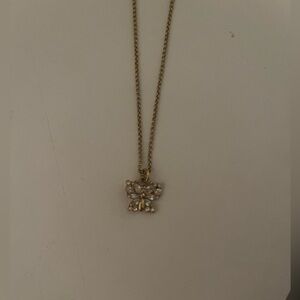 Juicy Couture Elegant Gold Butterfly Pendant Necklace